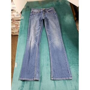 Aeropostale Jeans Size 2 Womens Blue Pants Ladies Denim Mid Rise Chelsea Bootcut